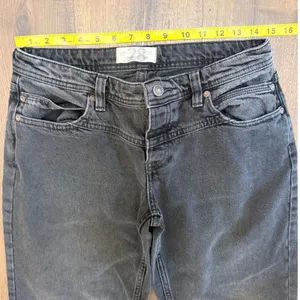 We The Free People Free‎ People Straight Leg Jeans Faded Black Western Yoke 28 thumbnail 2