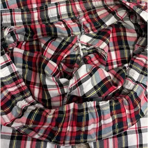 Victoria’s Secret Women's Plaid Pajama PJ Pants Medium Red Black thumbnail 11