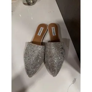 Steve Madden pointed-toe rhinestone mules with a flat slip-on design 9 thumbnail 2