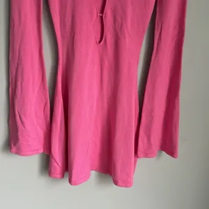 Meshki Birdie Long Sleeve Knit Mini Dress in Bubblegum XXS thumbnail 4