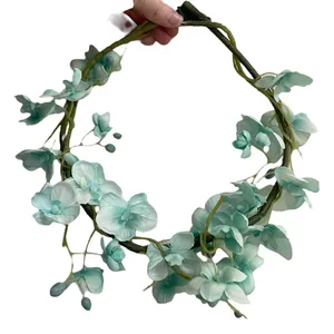 Boho floral head wreath/headband/hairpiece. Handcrafted. thumbnail 1