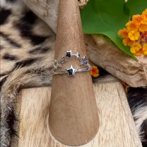 Multi Star Cluster Sterling Silver Ring Size 6 Silver thumbnail 3