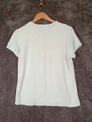 Lake Womens Terry Cloth Short Sleeve Cotton Top Lounging Luxury Womens S thumbnail 4
