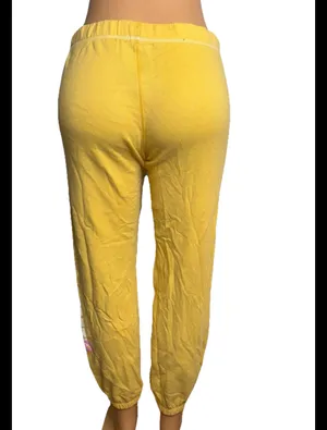 PINK - Victoria's Secret I love yellow sweatpants thumbnail 3