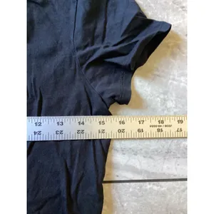 Quince NWOT Cotton Modal Scoop Neck Tee Black S Short Sleeve thumbnail 2
