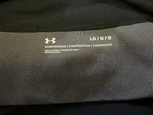 Under Armour Sports Bra Womens Large Black Longline Adjustable Padded Stretch thumbnail 6