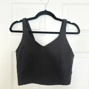lululemon athletica Black V-Neck Cropped Tank Top thumbnail 2