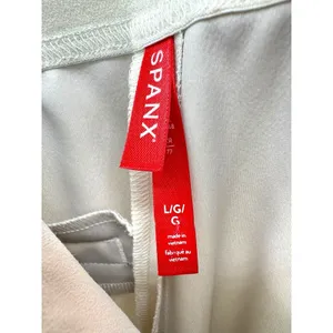 Spanx Ponte Slim Straight Pants Cream Beige‎ Size Large L Stretch Pull On thumbnail 6