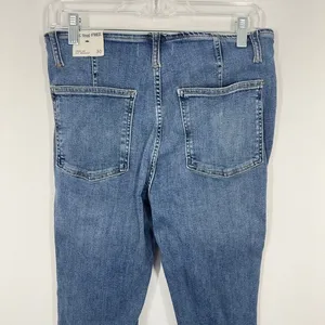 We The Free Free People Level Up Slit Bootcut Jeans Medium Wash Size‎ 30 Boho thumbnail 7