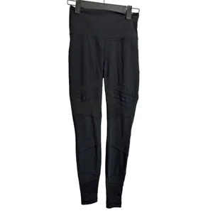Lululemon mix & mesh black leggings size 4 - fair condition see pics full length thumbnail 8