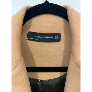 Zara Camel Tan Tailored Longline Coat Blazer Minimalist Chic Small thumbnail 6