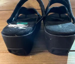 New Aerosoles women's Ilona Wedge Sandals size 7.5 black thumbnail 3
