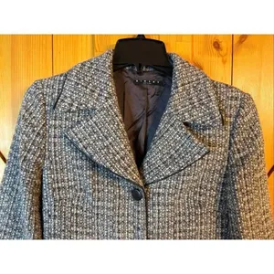Sisley Sz 42 US 10/12 Button Up Coat Wool Alpaca Blend Overcoat (6656) thumbnail 3