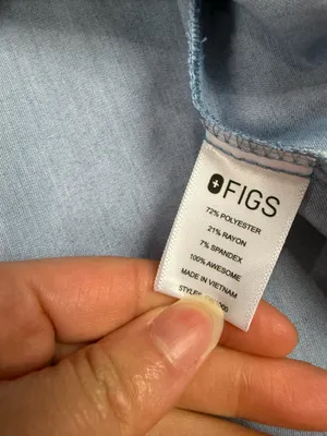 Figs Dusty Blue Catarina Scrub Top thumbnail 13