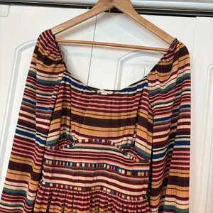 Cato Textured‎ Multi Color Stripe Dress Size XL thumbnail 3