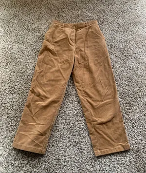 LL Bean Brown Original Fit Comfort Waist High Rise Corduroy Pants thumbnail 1