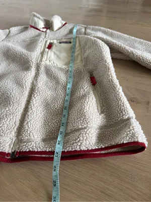 Patagonia Women's Classic Retro-X Fleece Jacket cream red size large thumbnail 8