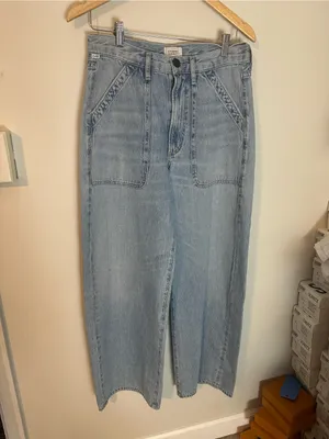 NWOT Citizens of Humanity Ayla baggy cargo jeans cloud nine 27 thumbnail 2