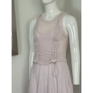 Anthropologie Daily Practice Forward Line Midi Tank Dress in Light Pink Size XXS thumbnail 5