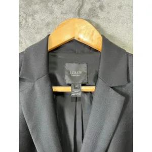 J.Crew Black Wool Blazer Tailored Career Quiet Luxury Minimalist Classic 2 Tall‎ thumbnail 3