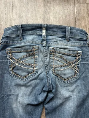 Ariat Real Denim Midrise Distressed Bootcut Jean Medium Wash Size 29 Long thumbnail 10