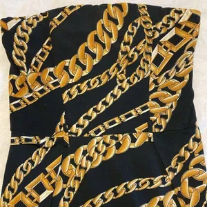 Miroa printed chain strapless dress Black Size M thumbnail 2
