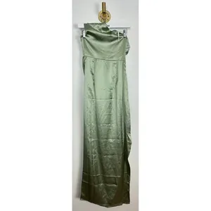 PETAL & PUP Nadia One Shoulder Maxi Dress in Sage Size US 2 thumbnail 8