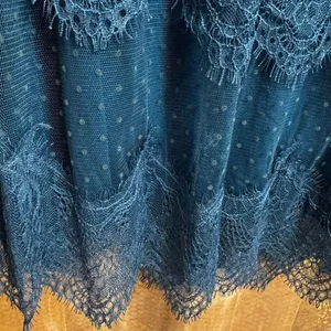 Soft‎ Surroundings Frederica Lace Maxi Skirt Dark Teal Blue Large NWT thumbnail 7