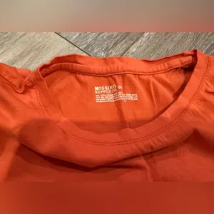 Mossimo Supply Co. Vibrant Orange Short Sleeve Tee thumbnail 2