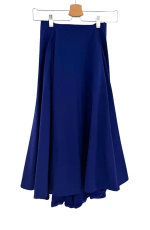 Winser London Miracle Ponte Full A-Line Midi Skirt Cobalt Blue UK 6 US 2 thumbnail 1