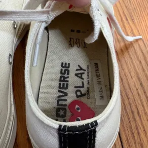 Comme des Garcons PLAY x Converse Chuck Taylor All Star Low Cream‎ Shoes size 6 thumbnail 7