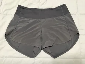 Black Lululemon Speed Up Shorts 4" thumbnail 1