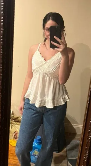 White Lace Tank Top thumbnail 1