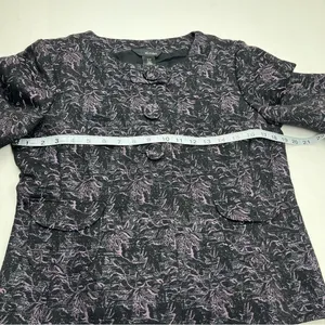 Ali‎ Miles Black Metallic Purple Jacket Womens Size Small Office Preppy Mature thumbnail 4