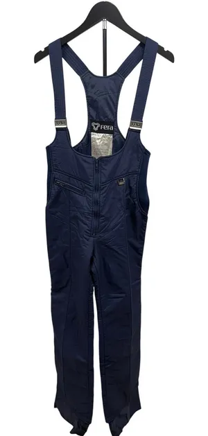 Fera Women's Vintage 80's Retro Navy Insulated‎ Snowsuit Sz 12 thumbnail 1