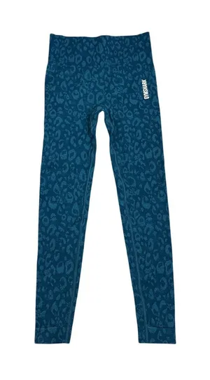 Gymshark Adapt Animal Print Blue Seamless Active Athletic Leggings Size XS thumbnail 1