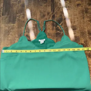 J CREW Green Scallop-Edge Camisole Top Size 6 thumbnail 13