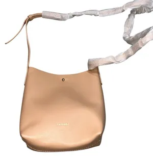NEW SAMARA Tan Vegan Leather Crossbody Purse Bag thumbnail 2