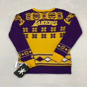Los Angeles LA Lakers NBA Basketball Ugly Christmas XMAS Party Sweater Women’s M thumbnail 8