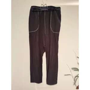 Intimately Free People Womens‎ Charcoal Slub Knit Contrast Stitch Lounge Pants thumbnail 2