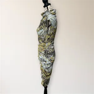 Anthropologie Maya Snakeskin Ruched Sheath Dress S‎ Homecoming Cocktail Party thumbnail 6