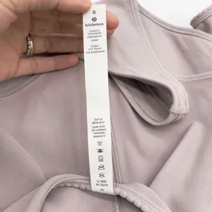 Lululemon Full‎ Freedom Bodysuit Size 8 Smoky Blush Pink Scoop Neck Yoga Ballet thumbnail 6