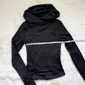 Dazy Black y2k butterfly crystal long sleeve zip up hoodie thumbnail 3