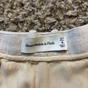 Abercrombie & Fitch High Rise Tailored Palazzo Pants in Beige Size 27/4 Short thumbnail 6