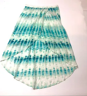 J Valdi TURQUOISE Tie-Dyed Swim Cover-up Skirt Medium thumbnail 3
