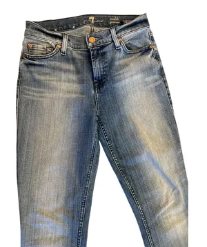 7 For All Mankind‎ 7FAMK Ankle Gwenevere Skinny Jeans Denim Size 25 Stretch thumbnail 1