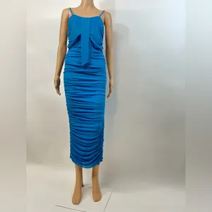 ASOS Vibrant Blue Maxi Dress Size 6 thumbnail 2