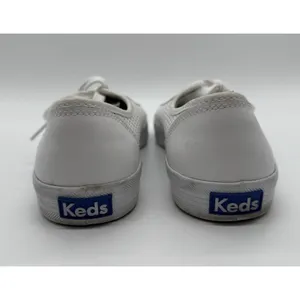 KEDS Sneakers Womens Sz US 8 EU39 White Leather Lace Up Tennis Shoes WH56115 EUC thumbnail 3