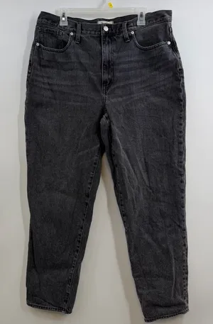Madewell Baggy Tapered Jeans 32T Mackinnon Wash Charcoal Gray Tall thumbnail 1