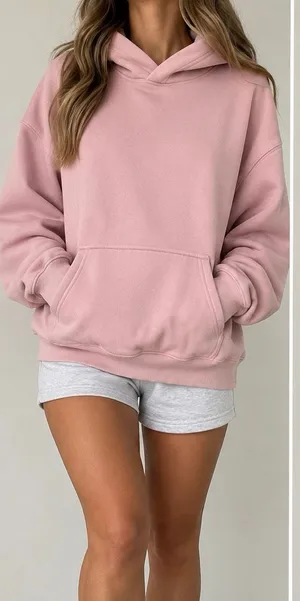 Aritzia Sweatfleece Perfect Hoodie XS Pink Oversized Pullover Cozy thumbnail 1